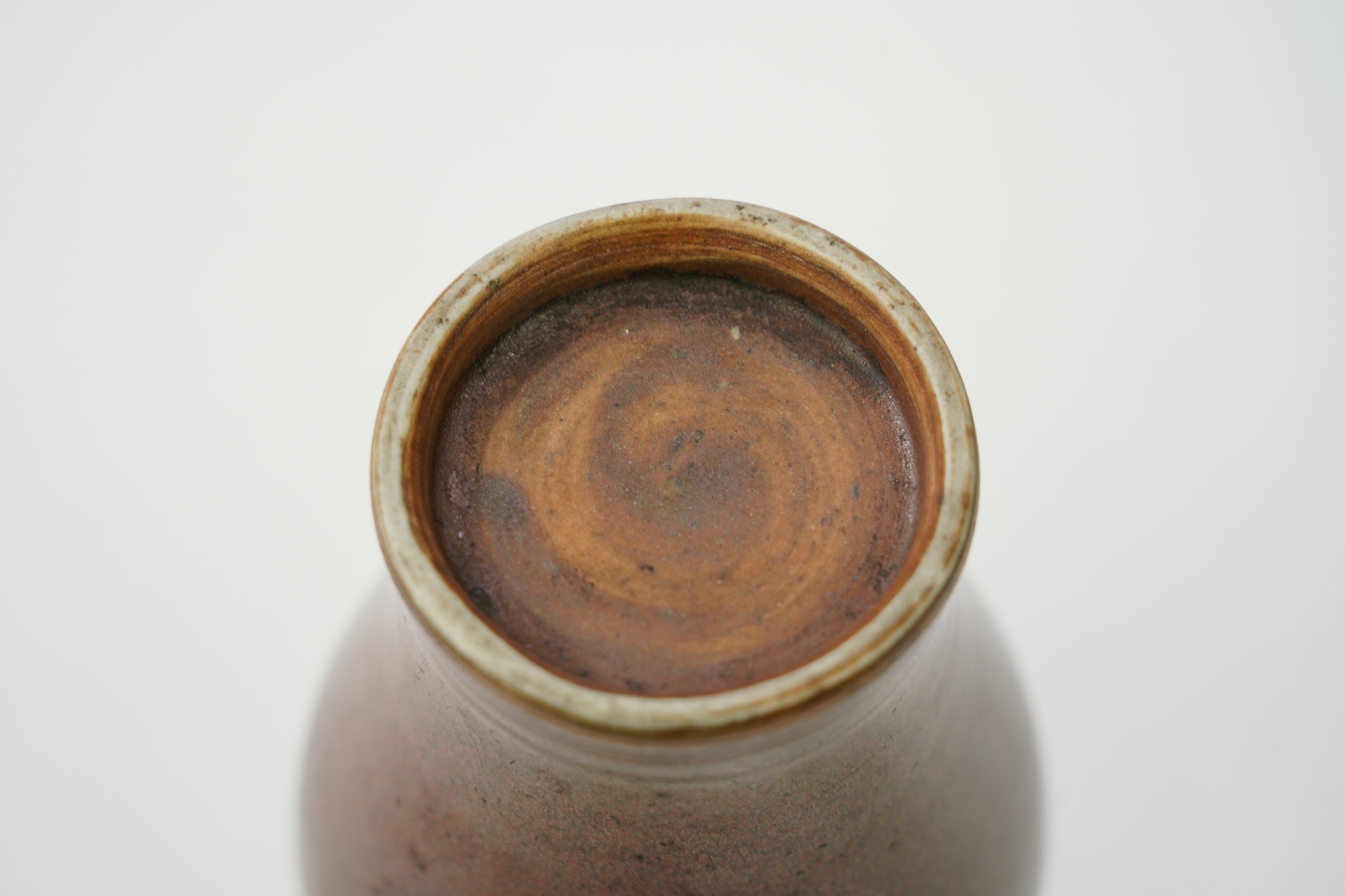 A Chinese metallic brown glazed vase, probably Qing dynasty